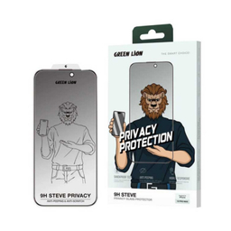 محافظ صفحه نمایش گوشی موبایل گرین لاین مدل 9H Steve Privacy Glass مناسب برای اپل iPhone 16 Pro
