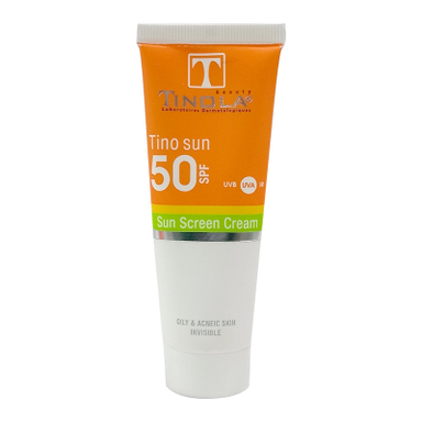 کرم ضد آفتاب بدون رنگ تینولا بیوتی SPF 50 مدل 001  مناسب پوست های چرب و معمولی حجم 40 میلی لیتر