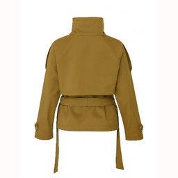 کت زنانه ترنچ مدل t766 رنگ شتری روشن