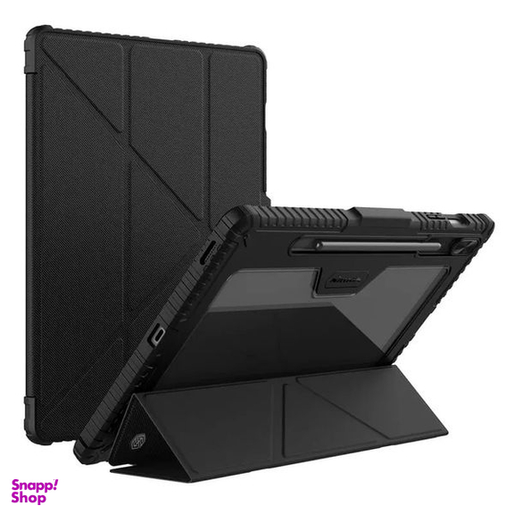 کیف کلاسوری نیلکین مدل Camshield Bumper Flip Folding مناسب تبلت سامسونگ Galaxy Tab S9 Fe Plus