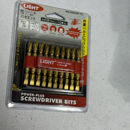 سری پیچ گوشتی یک سر چهارسو یک سر دو سو لایت مدل تیتانیومی کوتاه کد SMT-LIGHT-JAPAN-8065SP-TC بسته 10 عددی