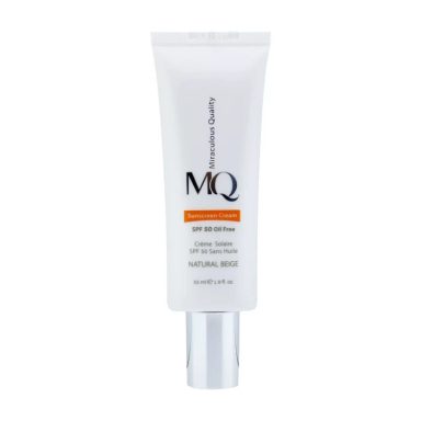 کرم ضد آفتاب ام کیو مدل Natural Beige حجم 55 میلی لیتر