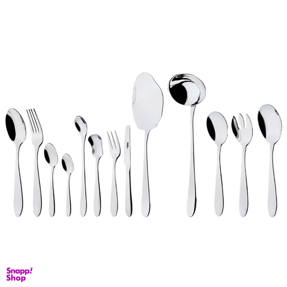 سرویس قاشق و چنگال 116 پارچه ناب استیل مدل ورونا