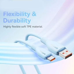کابل دیتا 100 وات USB به Type-C بیسوس مدل Pudding Series طول 1.2 متر