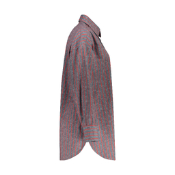 مانتو زنانه لوینت مدل سولینا کد 0117 رنگ طوسی قرمز