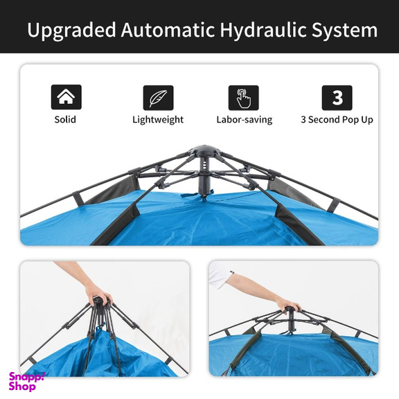 چادر 4 نفره اتوماتيک Naturehike مدل Dual use PopUp 4 Auto کد ZP008