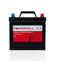 باتری 60 آمپر پایه بلند قطب چپ خودرو کرمان باتری ارگ مدل پاورسل