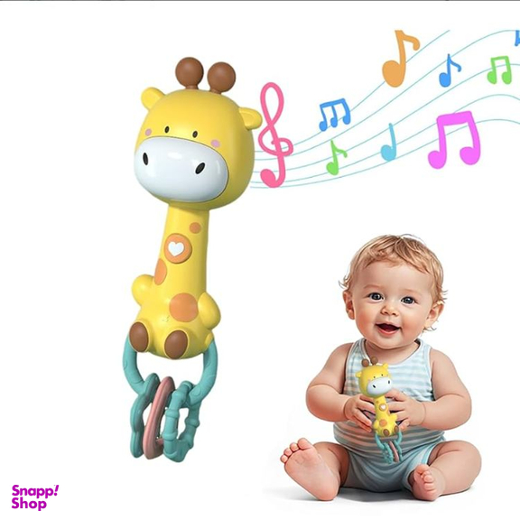 جغجغه موزیکال و دندان گیر کودک مدل زرافه