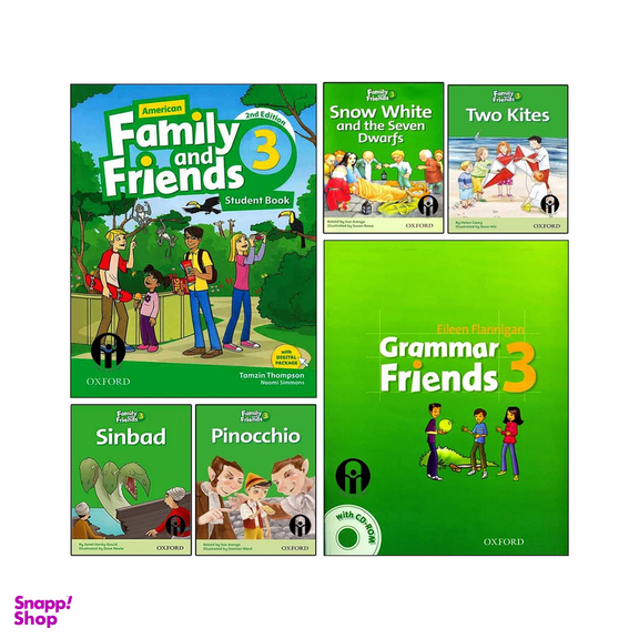 کتاب Family and Friends 3 اثر جمعی از نویسندگان انتشارات الوندپویان 6 جلدی