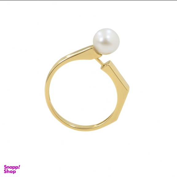 انگشتر طلا 18 عیار زنانه طرح مروارید گالری ابرا کد A321