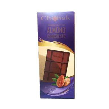 شکلات تابلت بادام چیچک وزن 80 گرم