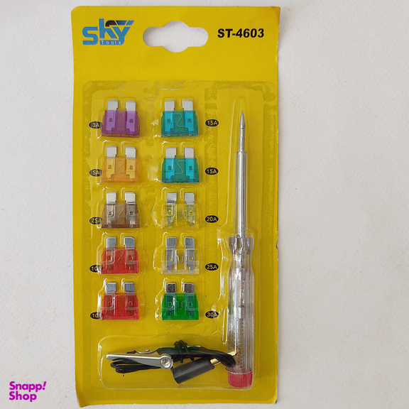 دستگاه تست سیم کشی اسکای مدل ST-4603 مجموعه 12 عددی