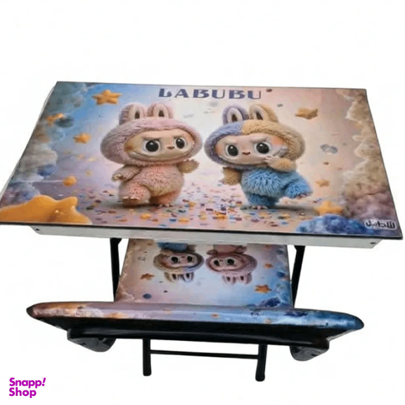 ست میز تحریر و صندلی مدل باکس دار طرح لبوبو