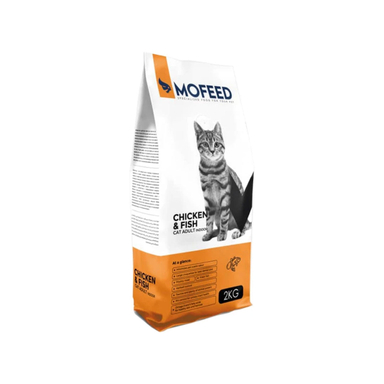 غذای خشک گربه مفید مدل Chicken Fish وزن 2000 گرم