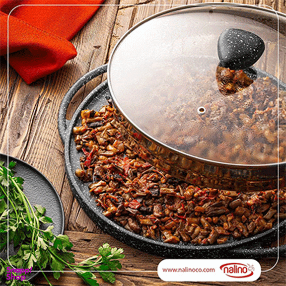 تابه گریل درب دار نالینو مدل Spiza سایز 28