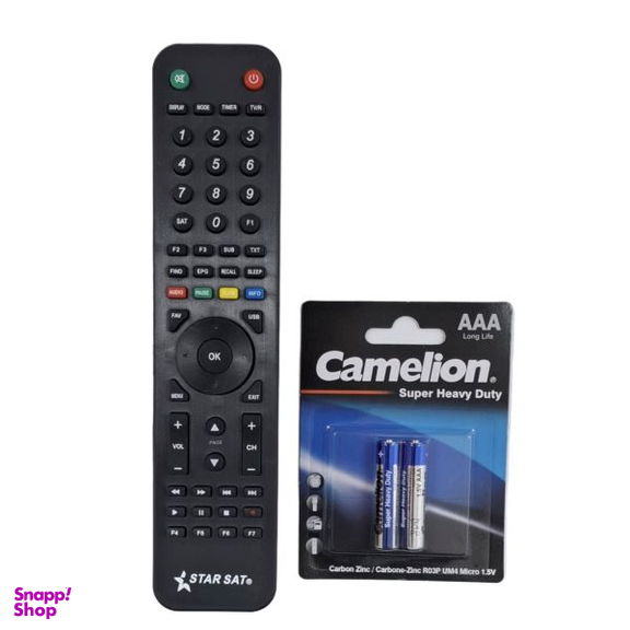 ریموت کنترل استارست مدل SR-1000HD به همراه باتری