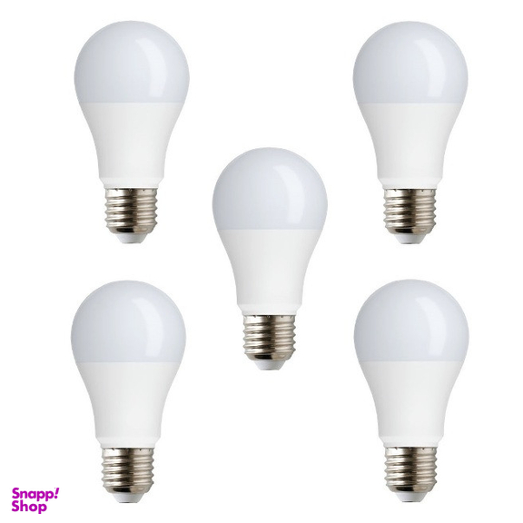 لامپ فوق کم مصرف ال ای دی 10 وات تک تاب مدل حبابی پایه E27 مجموعه 5 عددی