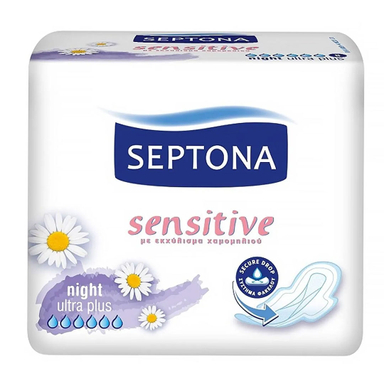 نوار بهداشتی سپتونا مدل Night Sensitive بسته 8 عددی