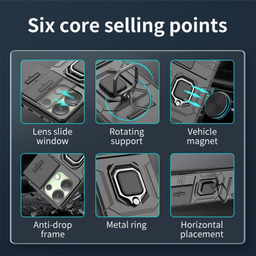 کاور گوشی موبایل سامورایی مدل SHOCKPROOF مناسب برای شیائومی Redmi Note 13 4G