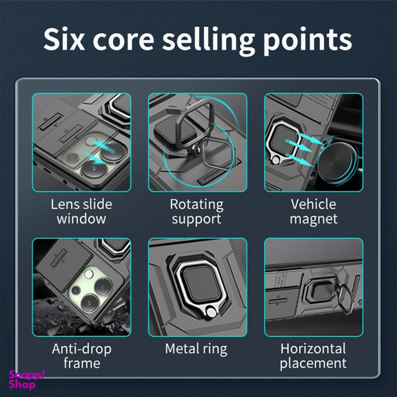 کاور گوشی موبایل سامورایی مدل SHOCKPROOF مناسب برای شیائومی Redmi Note 13 4G