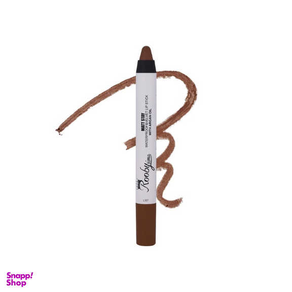 رژ لب مدادی روبی سیما کد L307 رنگ قهوه ای