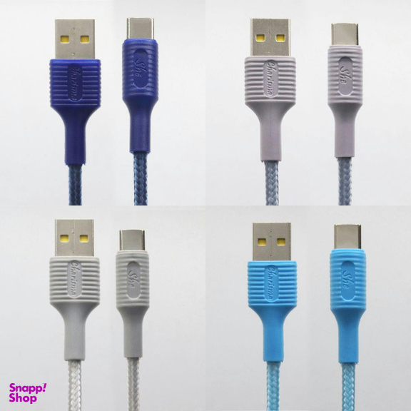 کابل تبدیل USB به USB-C شی کاریزما مدل صبا طول 1.2 متر