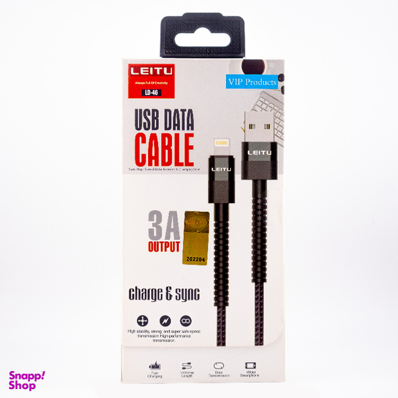 کابل تبدیل USB به Lightning لیتو مدل LD-46 طول 1 متر