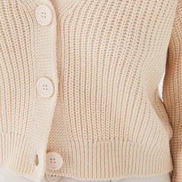 ژاکت زنانه ال سی وایکیکی مدل Tork379 رنگ کرم