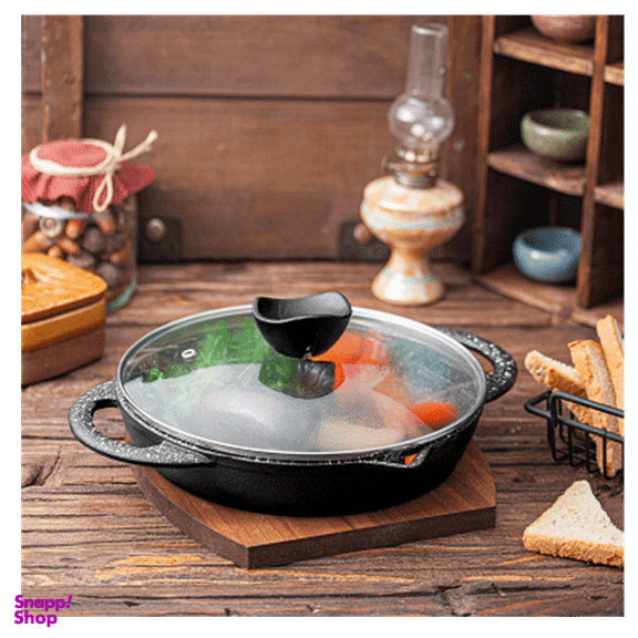 تابه گریل درب دار نالینو مدل Teyam سایز 24