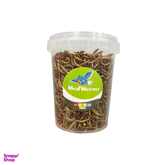 تشویقی مرغ مینا شهرپت مدل Mealworm وزن 100 گرم