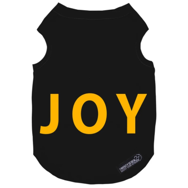 لباس سگ و گربه 27 طرح Joy کد MH1348 رنگ مشکی