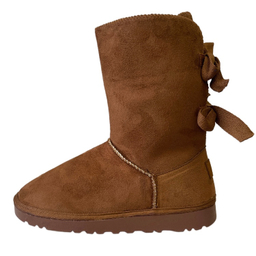 بوت زنانه طرح اگ مدل پشت بندی رنگ عسلی