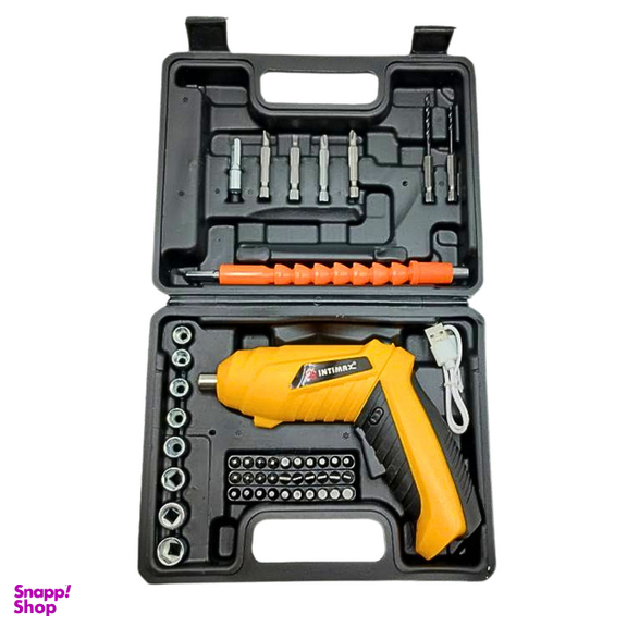 پیچ گوشتی شارژی اینتیمکث کد 09088 مجموعه 47 عددی