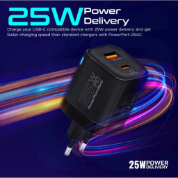 شارژر دیواری پرومیت مدل POWERPORT-25AC.EU