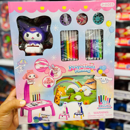 بازی آموزشی رنگ آمیزی ناب سل مدل میز نقاشی پروژکتوردار طرح کرومی