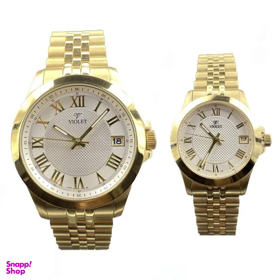 ست ساعت عقربه ای زنانه و مردانه ویولت مدل B0556L/2120295/2