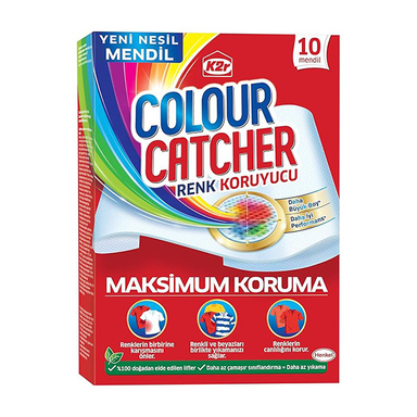 دستمال جذب رنگ لباس هنکل مدل COLOUR CATCHER بسته 10 عددی