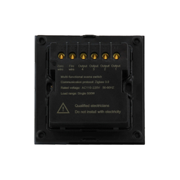 کلید چهار پل هوشمند ساید صفحه نمایشگردار ZIGBEE مدل 221103