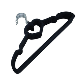 چوب لباسی مخمل طرح قلب مدل Heart بسته 5 عددی