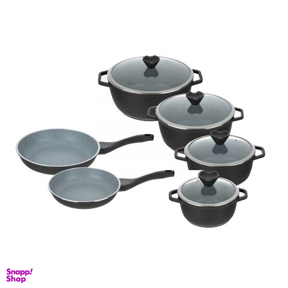 سرویس پخت و پز 10 پارچه عروس کد 37110 مدل کلاسیک خطی