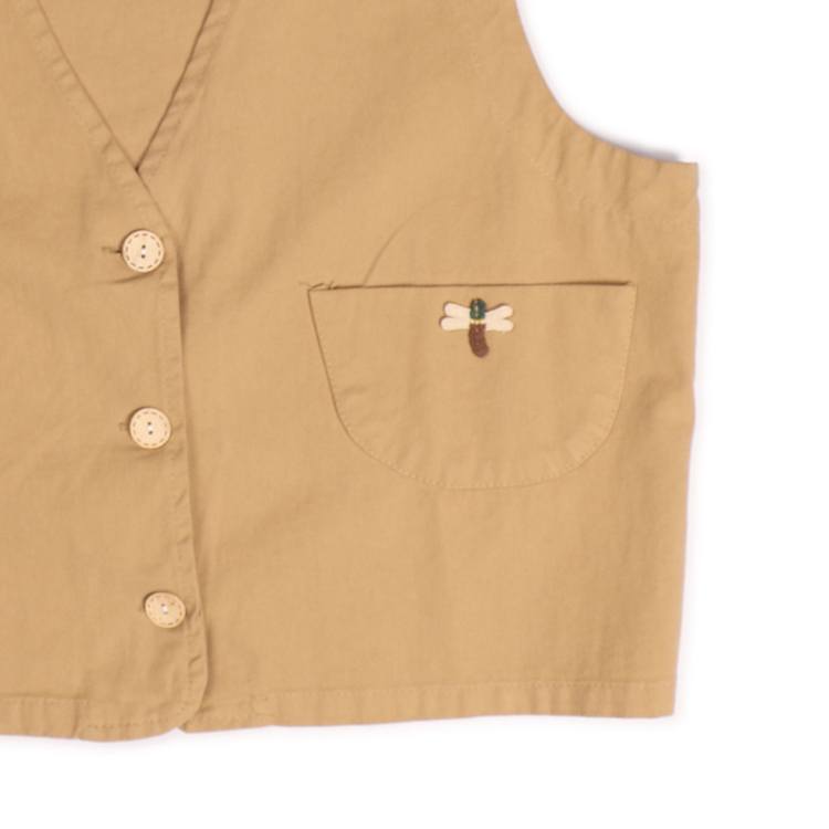 جلیقه رسمی زنانه مدل زر رنگ شتری