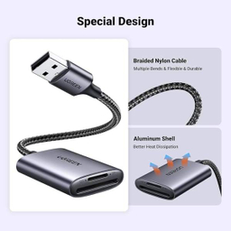 کارت خوان پورت USB 3.0 A یوگرین مدل CM401 کد 80887