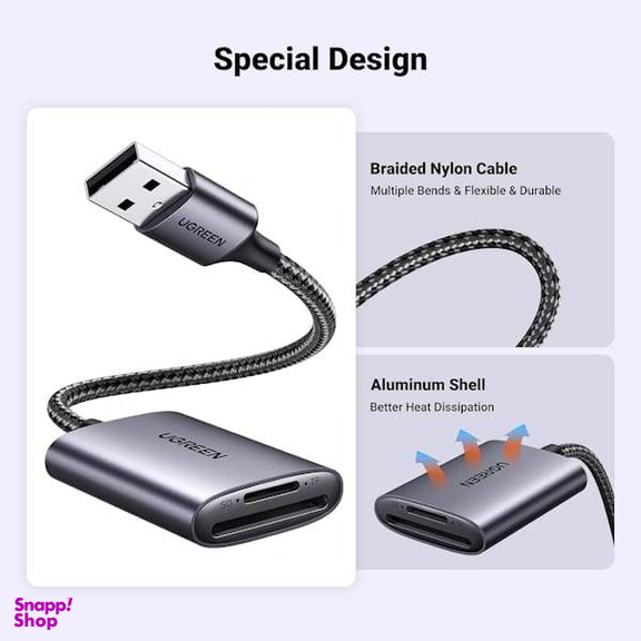 کارت خوان پورت USB 3.0 A یوگرین مدل CM401 کد 80887