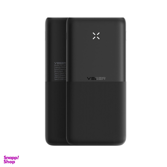 پاوربانک 22.5 وات وگر مدل W1168 ظرفیت 10000 میلی آمپر