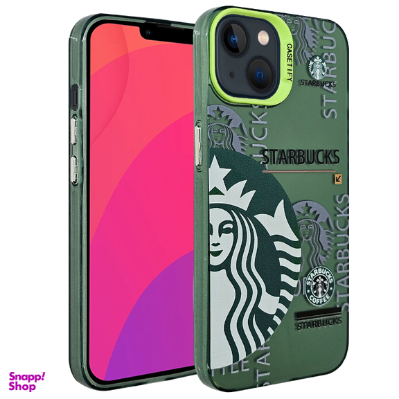 قاب گوشی موبایل مدل استاربکس کد کافی مناسب برای اپل iPhone 13 / 14