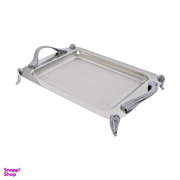 سینی کوچک استیل پایه دار مات یونیک کد 4028