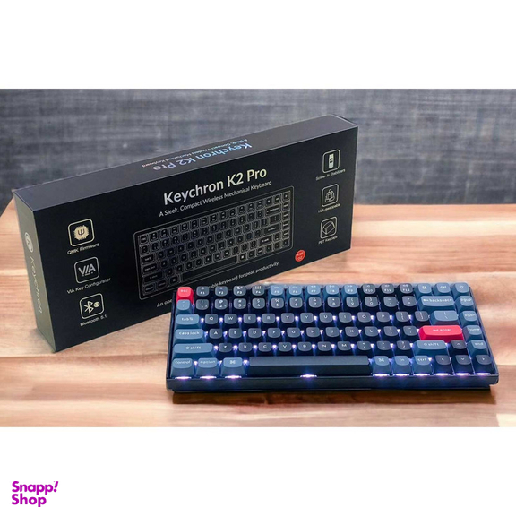 کیبورد بی سیم مخصوص بازی کیکرون مدل K2 Pro Red Switch