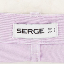 شلوارک زنانه سرژه مدل 229126 کتان رنگ یاسی