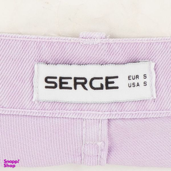 شلوارک زنانه سرژه مدل 229126 کتان رنگ یاسی