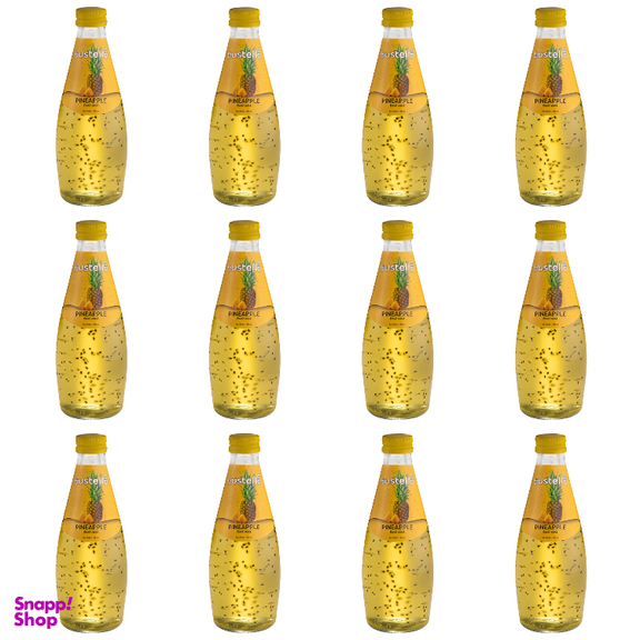 آبمیوه تخم شربتی آناناس باستلو حجم 300 میلی لیتر بسته 12 عددی